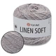 Пряжа YarnArt Linen soft, Серый №7320, 100 г 272 м- нить лен, вискоза, хлопок для вязания - изображение 1