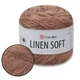 Пряжа YarnArt Linen soft, Какао №7308, 100 г 272 м- нить лен, вискоза, хлопок для вязания - изображение 1