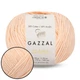 Gazzal Jeans, Персик №1153, напівбавовняна пряжа 50г/170м - для в'язання одягу, аксесуарів, дитячих виробів та іграшок амігурумі - зображення 1