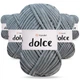 Упаковка YarnArt Dolce, Серый №782 - 5 мотков по 100 г 120 м, плюшевая пряжа для игрушек, пледов и аксессуаров - изображение 1
