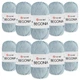 Упаковка YarnArt Begonia, Голубой №4917, 10шт - турецкая пряжа 50 г / 169 м, 100% мерсеризованный хлопок для вязания летних изделий - изображение 1