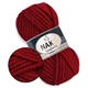 Nako Spaghetti, Темно-красный №1175, полушерстяная пряжа, 100 г / 60 м, 25% шерсть / 75% акрил, для шапок, снудов, объемных джемперов и кардиганов - изображение 1