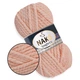 Nako Spaghetti, Персиковый №11527, полушерстяная пряжа, 100 г / 60 м, 25% шерсть / 75% акрил, для шапок, снудов, объемных джемперов и кардиганов - изображение 1
