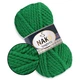 Nako Spaghetti, Зеленый №11347, полушерстяная пряжа, 100 г / 60 м, 25% шерсть / 75% акрил, для шапок, снудов, объемных джемперов и кардиганов - изображение 1