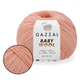 Gazzal Baby Wool, Персиковый №834 – мягкая полушерстяная пряжа с кашемиром, 50 г / 175 м, для детских и взрослых шапок и свитеров, Газал Беби Вул - изображение 1