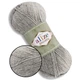 Alize Alpaca Royal New, Серый меланж №21 – пряжа с альпакой 100 г / 250 м, 15% альпака / 30% шерсть / 55% акрил, для свитеров, кардиганов, шарфов - изображение 1