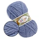 Alize Softy Plus, Джинс №374 - плюшевая толстая пряжа, 100г/120м, Ализе Софти Плюс для вязания пледов, игрушек, детской одежды - изображение 1
