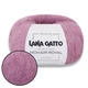 Lana Gatto Mohair Royal, Бледная фуксия №7259 - итальянская пряжа кид мохер с нейлоном, 25г / 215м, тонкая, для паутинок, ажурных изделий, свитеров - изображение 1