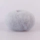 Lana Gatto Mohair Royal, Світло-сірий №9368 - італійська пряжа кід мохер з нейлоном, 25г / 215м, тонка, для павутинок, ажурних виробів, светрів - зображення 3