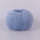 Lana Gatto Silk Mohair, Голубой №7264 - премиальная тонкая пряжа, суперкидмохер с шелком, 25 г / 212 м, для вязания свитеров, шапок, шарфов - изображение 3