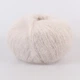 Lana Gatto Silk Mohair, Кремовый №6039 - премиальная тонкая пряжа, суперкидмохер с шелком, 25 г / 212 м, для вязания свитеров, шапок, шарфов - изображение 3