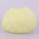 Пряжа Candy-Yarn Mohair 75%, Светлый лимон №16 - тонкая мохеровая пряжа с полиамидом 25 г / 237 м, для ажурных узоров, свитеров, шалей и кардиганов - изображение 3