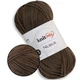 Knit Me Nubuk, Коричневый №3415 - пряжа Книт Ми Нубук микровельвет, 50г / 165м, полиэстер, для сумок, аксессуаров, замшевая фактура - изображение 1