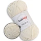 Knit Me Nubuk, Молочний №502 - пряжа Кніт Мі Нубук мікровельвет, 50г/165м, поліестер, для сумок, аксесуарів, замшева фактура - зображення 1