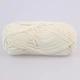 Knit Me Nubuk, Молочний №502 - пряжа Кніт Мі Нубук мікровельвет, 50г/165м, поліестер, для сумок, аксесуарів, замшева фактура - зображення 3