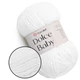 YarnArt Dolce Baby, Белый №741 − плюшевая пряжа ЯрнАрт Дольче Беби, 50 г / 85 м, для вязания игрушек, пледов, пинеток и детской одежды - изображение 1