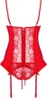 Комплект Obsessive Heartina corset S/M Червоний (5901688211595) - зображення 5