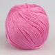 Popyarn Bombay, Ярко-розовый №46, летняя бамбуковая пряжа для детской одежды и вязания крючком или спицами, Попярн Бомбей, 50 г / 115 м - изображение 3