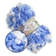 Alize Puffy Fine Color, №6371 (100г/14м) плюшевая фантазийная пряжа с готовыми петлями для вязания руками пледа игрушек и балаклавы, Ализе Пуффи Файн - изображение 1