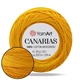 YarnArt Canarias, Подсолнух №5307, 100% мерсирезованный хлопок 20 г/203 м, тонкая нить для кружевного вязания, пряжа для салфеток, фриволите - изображение 1