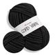 YarnArt Cord Yarn, Чёрный №750 толстая трикотажная пряжа, для сумок, пуфов, корзин, декора, ЯрнАрт Корд Ярн - изображение 1