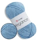 Пряжа YarnArt Elegance Голубой №107, хлопчатобумажная пряжа 50 г 130м с люрексом ЯрнАрт Элеганс - изображение 1