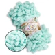 Alize Puffy № 19 Світло-бірюзовий, 100г/9м - Алізе Пуффі, плюшева пряжа з готовими петлями для в'язання руками пледів, іграшок та аксесуарів - зображення 1