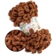 Alize Puffy № 321 Мокко, 100г/9м – Ализе Пуффи, плюшевая пряжа с готовыми петлями для вязания руками пледов, игрушек, балаклав, большие петельки - изображение 1