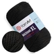 Пряжа YarnArt Macrame XL, Черный №148, полиэстеровый шнур 4 мм, ЯрнАрт Макраме ХЛ нитка для вязания крючком и спицами, полиэстер 100% - изображение 1