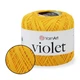 Пряжа YarnArt Violet Подсолнух №5307, ЯрнАрт Виолет турецкая нить для вязания 100% хлопок для игрушек, пинеток, пледов и одежды спицами и крючком - изображение 1