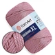 Пряжа YarnArt Macrame XL, Пильна троянда №141, поліестеровий шнур 4 мм, ЯрнАрт Макраме ХЛ нитка для в'язання гачком і спицями, поліестер 100% - зображення 1