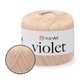 Пряжа YarnArt Violet Светлый персик №5303, ЯрнАрт Виолет турецкая нить для вязания 100% хлопок для игрушек, пинеток, пледов и одежды - изображение 1