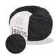 YarnArt Jeans, Темно-серый №28 – пряжа нити для вязания спицами и крючком (игрушки, одежда), 55% хлопок, 45% акрил, 50 г/160 м, полухлопок Ярнарт - изображение 1