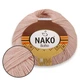 Пряжа Nako Boho, Пудра №12538 полушерстяная нить для вязания джемперов, кофт, перчаток, носков, шапок, шарфов и других зимних изделий спицами и крючко - изображение 1