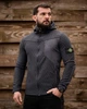 Мужская демисезонная флисовая кофта Stone Island S серая (95000) - изображение 1
