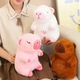 Белый Интерактивная дышащая Капибара Snuggle Pulse CapyBuddy 30 см мягкая плюшевая игрушка - изображение 7