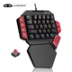 Механічна клавіатура для однієї руки MageGee для геймерів, 35 клавіш, RGB-підсвічування, Red Switch, USB - зображення 1