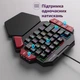 Механічна клавіатура для однієї руки MageGee для геймерів, 35 клавіш, RGB-підсвічування, Red Switch, USB - зображення 5