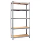 Стеллаж 4P StrongShelf 180Х60X30 см оцинкованный, равномерная нагрузка 150кг/полка, общая нагрузка до 750кг - изображение 1
