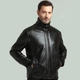 Зимняя мужская куртка из экокожи SeltStom, размер 2XL, черная - изображение 3