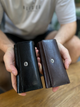 Черная ключница из натуральной кожи с отделением для денег ST Leather B416 - изображение 4