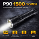 Фонарь ручной Bailong P90-BL type-c на аккумуляторе 1500 люм IPX4 - изображение 1