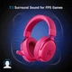Ігрові бездротові навушники Mchose V9 Pro 7.1 Sound, Bluetooth, 2.4G Pink - изображение 3