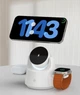 Складная беспроводная зарядная док станция MagSafe 3 в 1 с ночником для iPhone Apple Watch AirPods магнитная зарядка зарядное устройство для айфона смарт-часов наушников Apple White M1-W - изображение 6