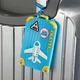 Силіконова багажна бірка на валізу "Travel", жовта - зображення 5