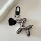 Брелок для ключей и сумки "Balloon Dog", темный хром - изображение 3