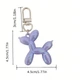 Брелок для ключів та сумки "Balloon Dog", перламутровий аквамарин - зображення 5
