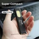 Акумуляторний плоский ліхтарик Warsun LED в металевому корпусі з USB-C, Магнітом і Потужністю 600Lm, Чорний - зображення 2