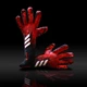 Воротарські професійні рукавички Lion PREDATOR PRO 7 розмір 9-15 років чорно-червоні - изображение 2