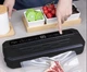 Вакуумный упаковщик универсальный 65 кПа 110 Вт Food Vaccum Sealer 12.5х35х6 см, 6 режимов с встроенным ножом, пластик - изображение 2